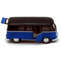 Автомобиль металлический Volkswagen Classical Bus Black Top Kinsmart KT5376W
